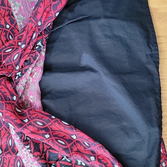 Women's Free People Bohemian Festival Dress, Black/Red, Size 10, EUC - Picture 8 of 14